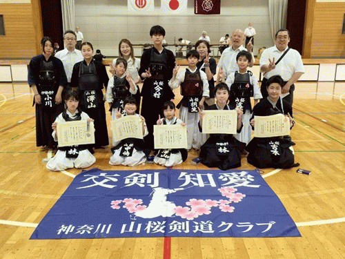 伊勢原市剣道連盟剣道大会の様子