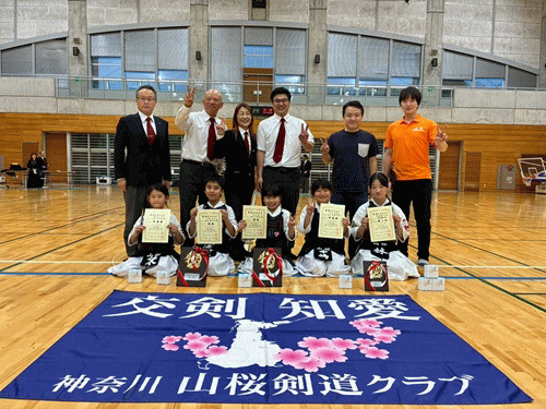 伊勢原市少年少女スポーツフェスティバル「剣道の部」の様子